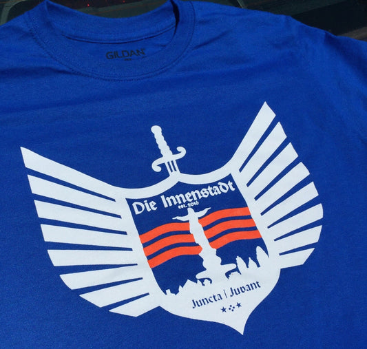 "Erst mach dei Sach" Blue Shirt