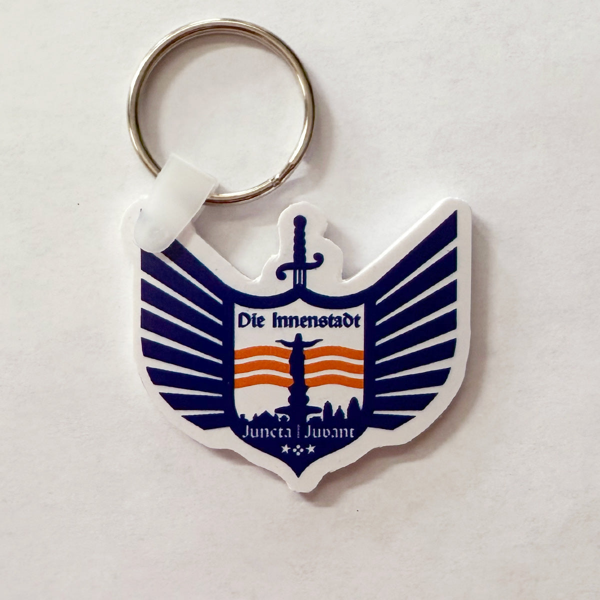 Die Innenstadt Rubber Logo Keychain